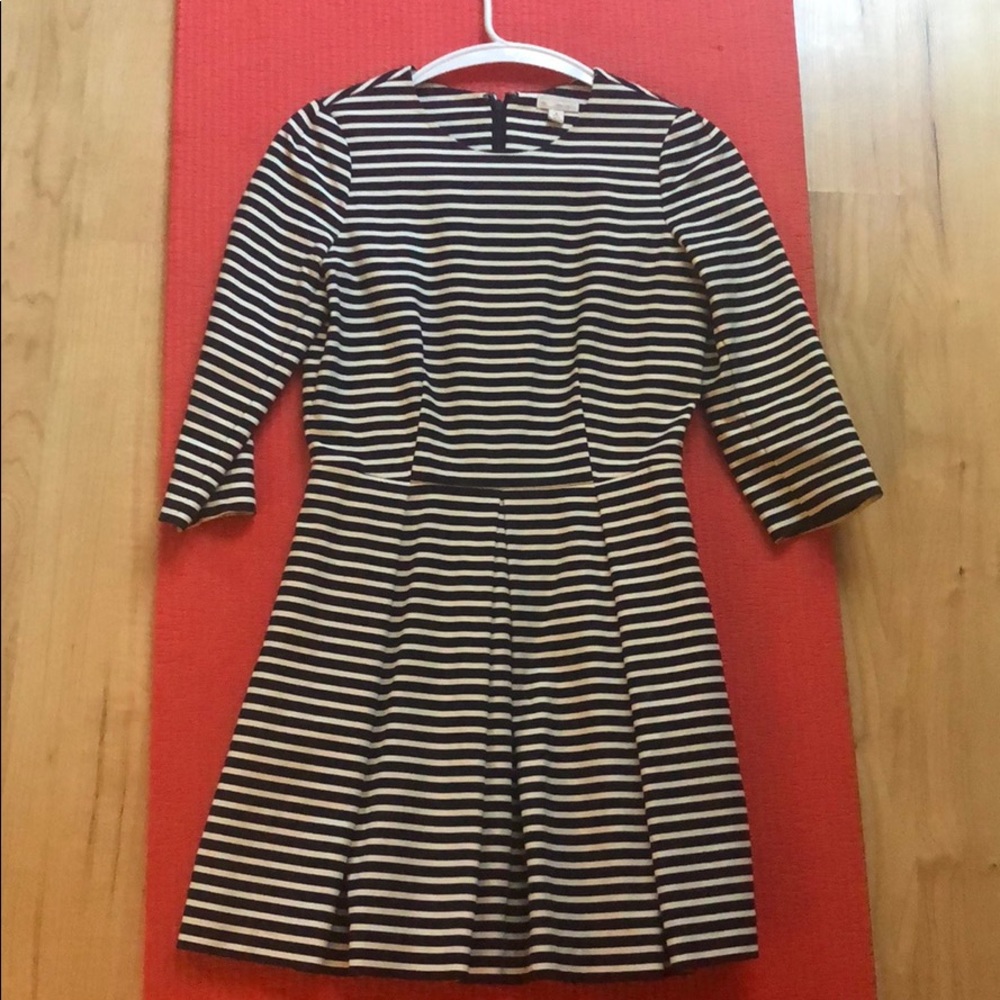 Woman’s striped fit and flare dress